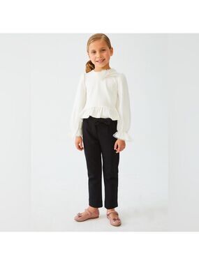 Chic Black Kids' Formal Trousers